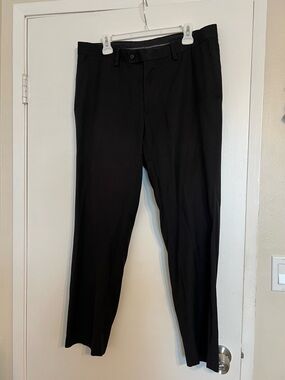 Louis Raphael Black Men's Dress Pants